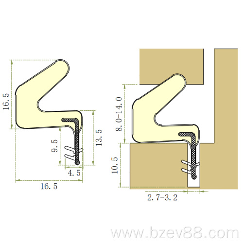 Factory Price Wooden Door Frame Seal Strip